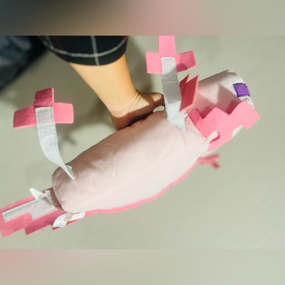 Minecraft Axolotl Plush Pillow Buddy - Super Soft Character Pillow - Polyeste. - Picture 8 of 9